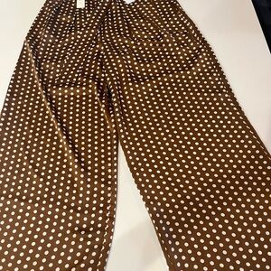NWT Elliatt Bronte Wide Leg Pilka Dot Pants Size Small